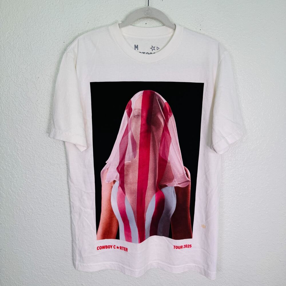 Beyonce Cowboy Carter Reclamation Shirt Medium Concert Merch Country 2025 RARE
